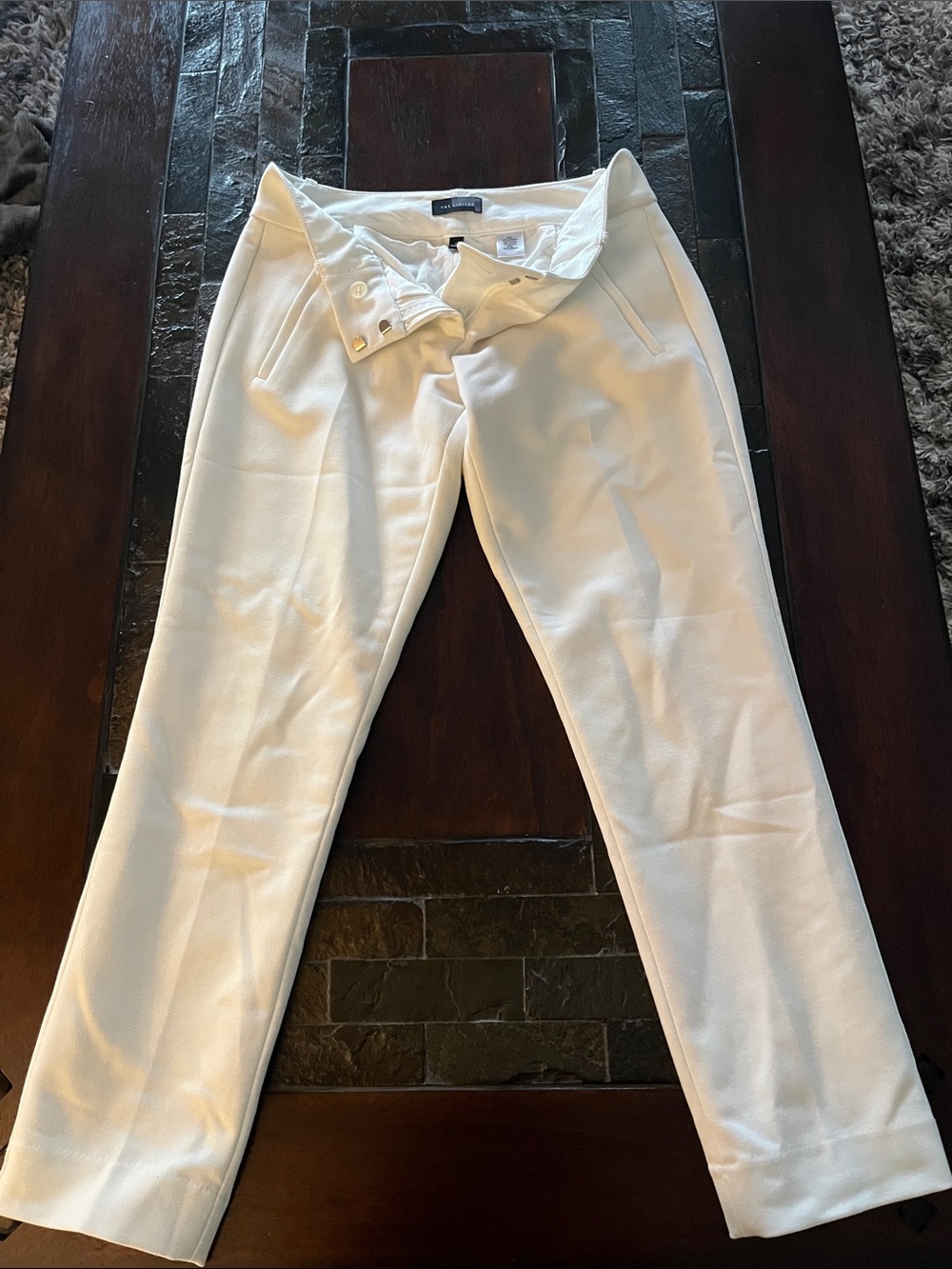 The Limited White Women’s Slim Tailored Fit Pants